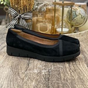 Clarks Artisan Daelyn Hill Wedge Heel Black Suede Women’s Size 11 Wide